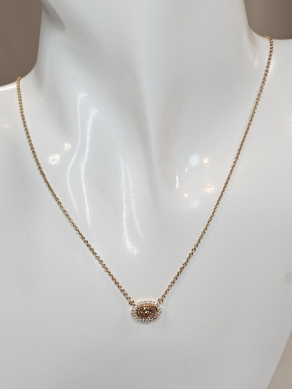 Kendra Scott Chelsea Rose Gold Pendant Necklace